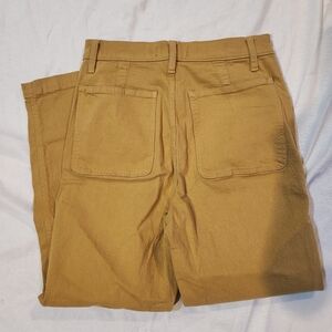 Madewell Brown Camel Cotton Straight Leg Pants – Size 26